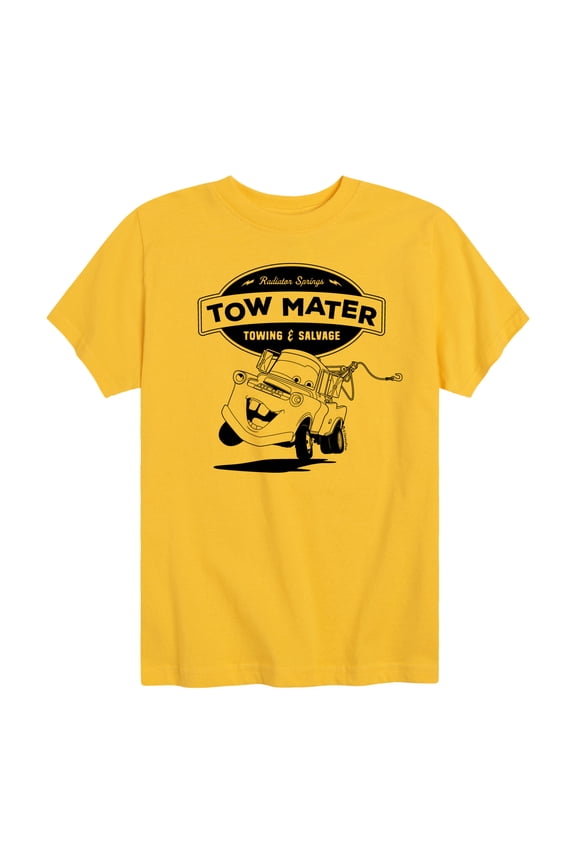 Disney's Cars - Tow Mater Towing And Salvage - Boy's Toddler And Youth Short Sleeve Graphic T-Shirt