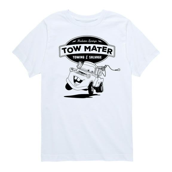Disney's Cars - Tow Mater Towing And Salvage - Boy's Toddler And Youth Short Sleeve Graphic T-Shirt