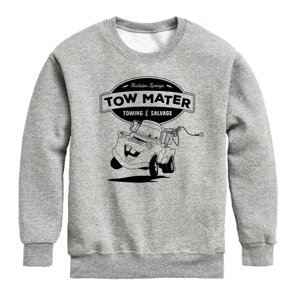 Disney's Cars - Tow Mater Towing And Salvage - Toddler And Youth Crewneck Fleece Sweatshirt