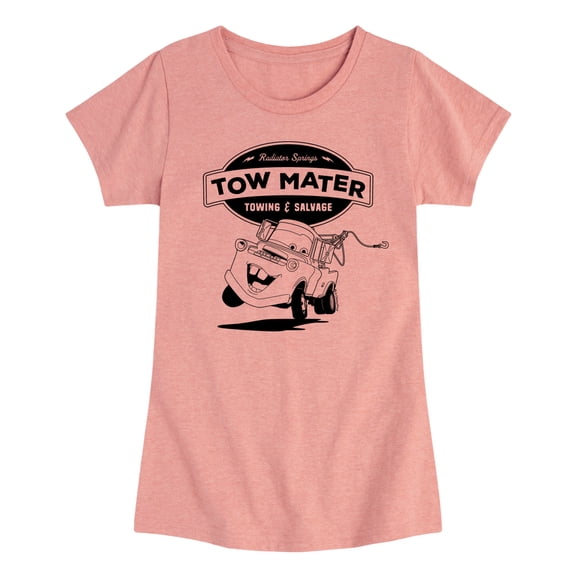 Disney's Cars - Tow Mater Towing And Salvage - Toddler And Youth Girls Short Sleeve Graphic T-Shirt