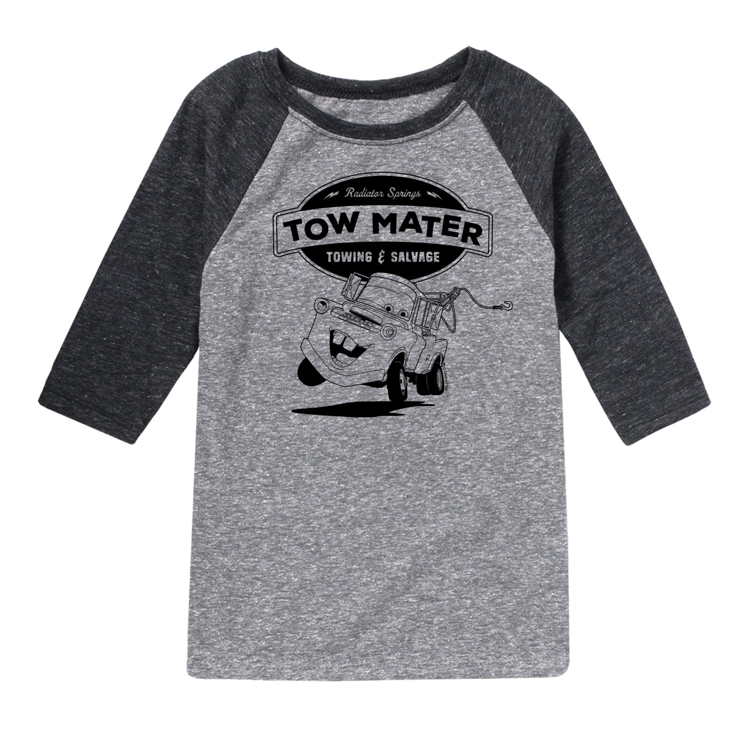 Disney's Cars Tow Mater Towing And Salvage Toddler And Youth Raglan