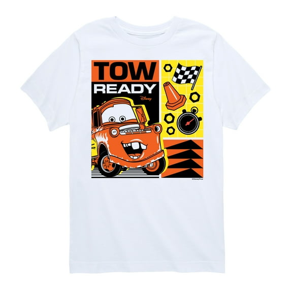 Disney's Cars - Tow Ready - Boy's Toddler & Youth Short Sleeve Graphic T-Shirt