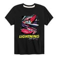thumbnail image 1 of Disney's Cars - Under The Lights Lightning Mcqueen - Boy's Toddler & Youth Short Sleeve Graphic T-Shirt, 1 of 5