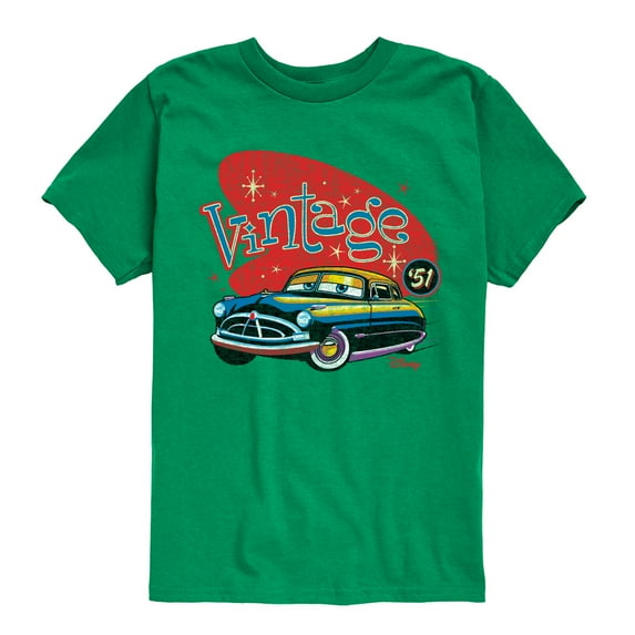 Disney's Cars - Vintage - Boy's Toddler & Youth Short Sleeve Graphic T-Shirt