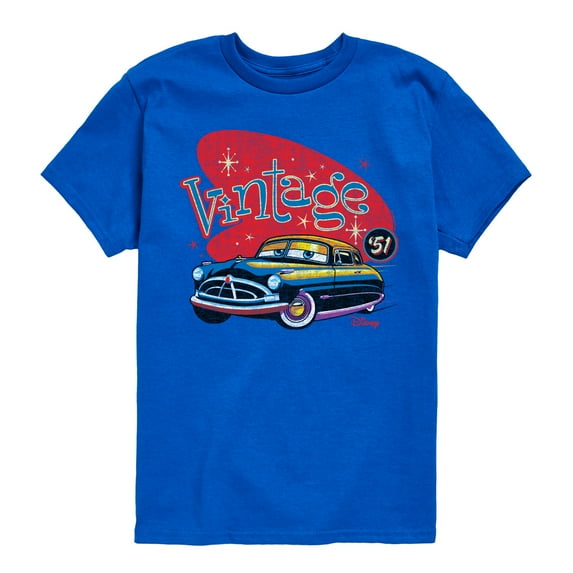 Disney's Cars - Vintage - Boy's Toddler & Youth Short Sleeve Graphic T-Shirt