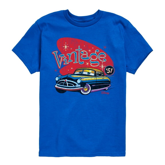 Disney's Cars - Vintage - Boy's Toddler & Youth Short Sleeve Graphic T-Shirt