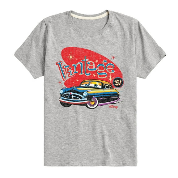 Disney's Cars - Vintage - Boy's Toddler & Youth Short Sleeve Graphic T-Shirt