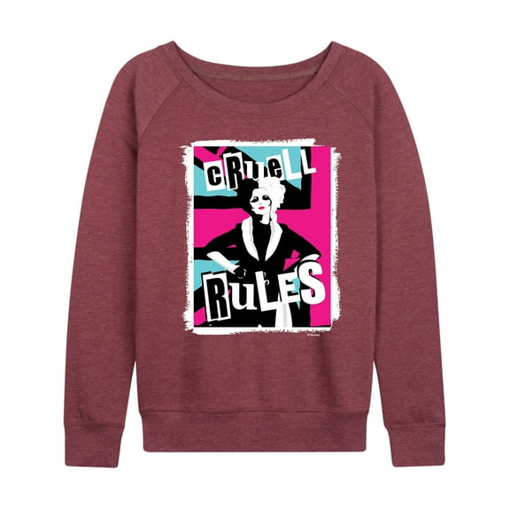 Disney's Cruella - Cruell Rules - Women's Lightweight French Terry Long Sleeve Shirt