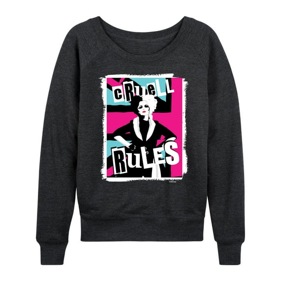 Disney's Cruella - Cruell Rules - Women's Lightweight French Terry Long Sleeve Shirt