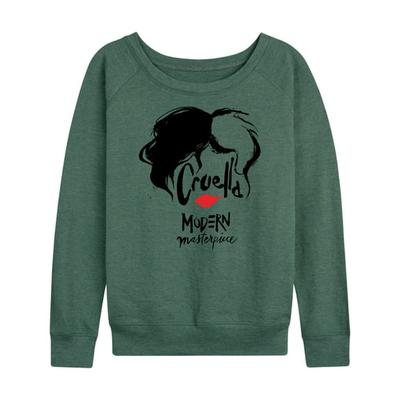 Disney's Cruella - Cruella Modern Masterpiece - Women's Lightweight French Terry Long Sleeve Shirt