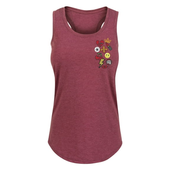 Disney's Cruella - Cruella Patches - Women's Racerback Tank Top