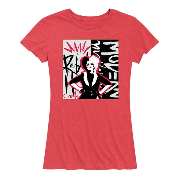 Disney's Cruella - Cruella Rebel Collage - Women's Short Sleeve Graphic T-Shirt