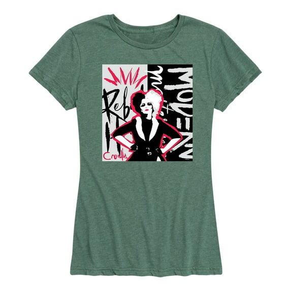 Disney's Cruella - Cruella Rebel Collage - Women's Short Sleeve Graphic T-Shirt