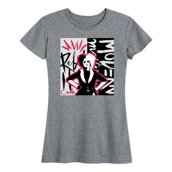 Disney's Cruella - Cruella Rebel Collage - Women's Short Sleeve Graphic T-Shirt