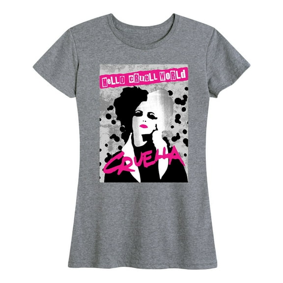 Disney's Cruella - Hello Cruell World - Women's Short Sleeve Graphic T-Shirt