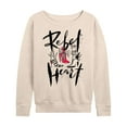 thumbnail image 1 of Disney's Cruella - Rebel Heart - Women's Lightweight French Terry Long Sleeve Shirt, 1 of 4