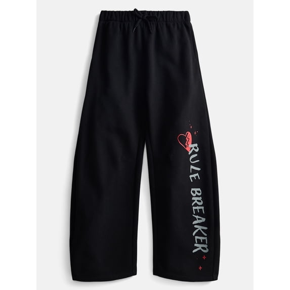 Disney Descendants Rule Breaker Girl’s Fleece Barrel Pants, Sizes 4-16