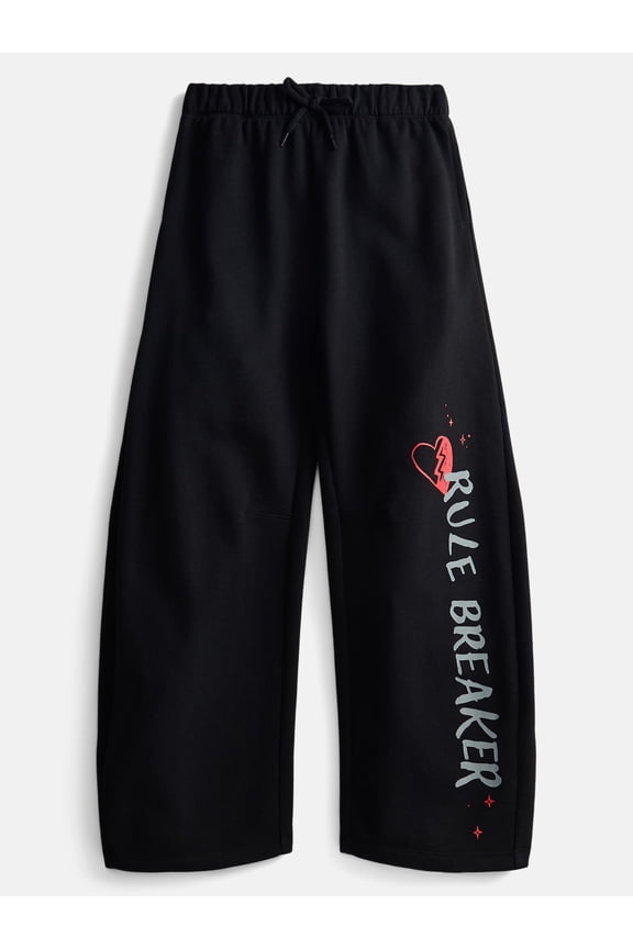 Disney Descendants Rule Breaker Girl’s Fleece Barrel Pants, Sizes 4-16