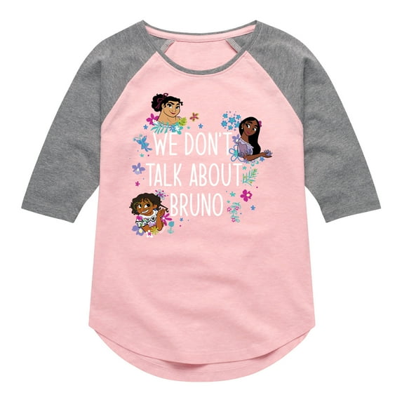 Disney's Encanto - About Bruno - Toddler And Youth Girls Raglan Graphic T-Shirt