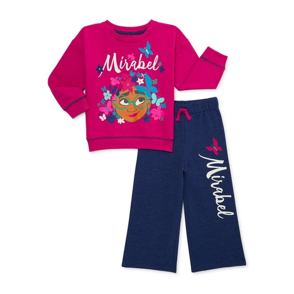 Disney's Encanto Baby and Toddler Girls Top and Pant Outfit Set, 2-Piece, 12 Months-5T