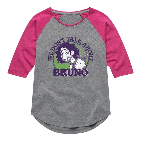 Disney's Encanto - Don't Talk About Bruno - Toddler And Youth Girls Raglan Graphic T-Shirt
