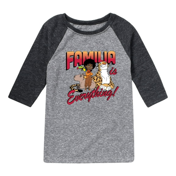 Disney's Encanto - Familia Is Everything Antonio - Toddler And Youth Raglan Graphic T-Shirt