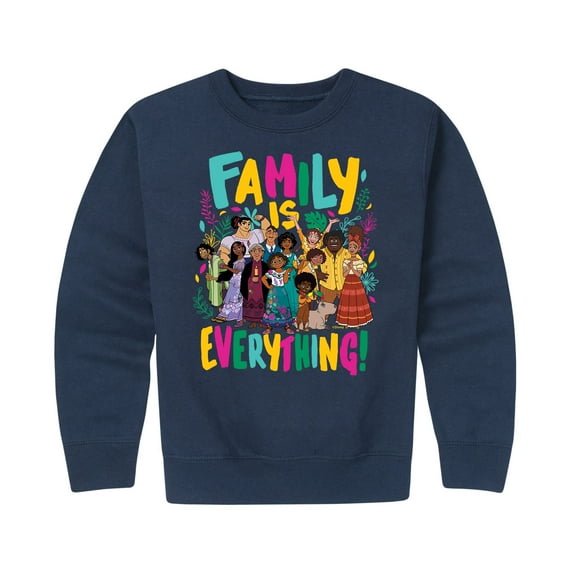 Disney's Encanto - Family Is Everything - Toddler And Youth Crewneck Fleece Sweatshirt