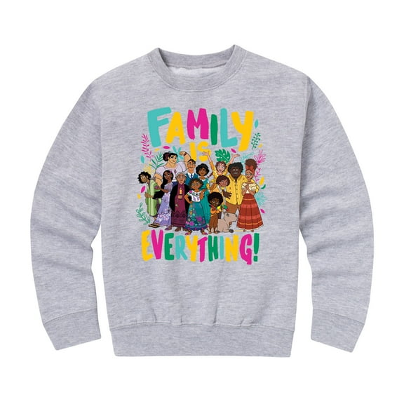Disney's Encanto - Family Is Everything - Toddler And Youth Crewneck Fleece Sweatshirt