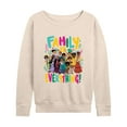 thumbnail image 1 of Disney's Encanto - Family Is Everything - Women's Lightweight French Terry Long Sleeve Shirt, 1 of 5