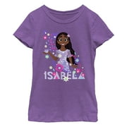 Girls Encanto Isabela Flowers Graphic T-Shirt