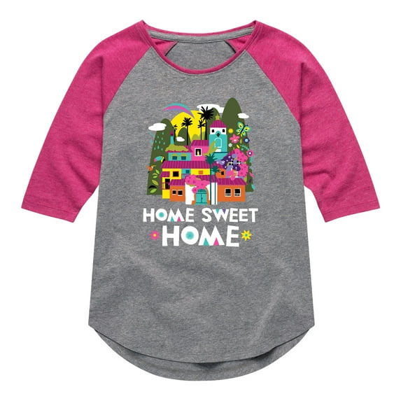Disney's Encanto - Home Sweet Home - Toddler And Youth Girls Raglan Graphic T-Shirt