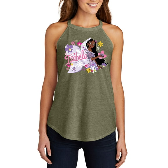 Disney's Encanto - Isabela - Juniors High Neck Tank Top