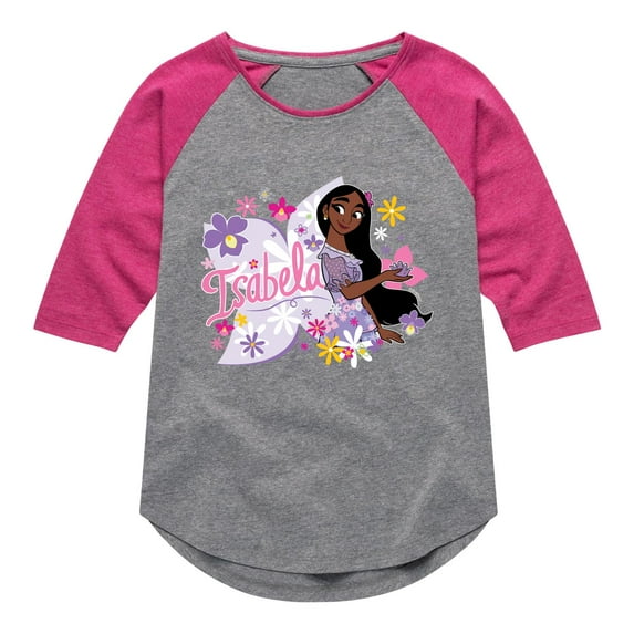 Disney's Encanto - Isabela - Toddler And Youth Girls Raglan Graphic T-Shirt