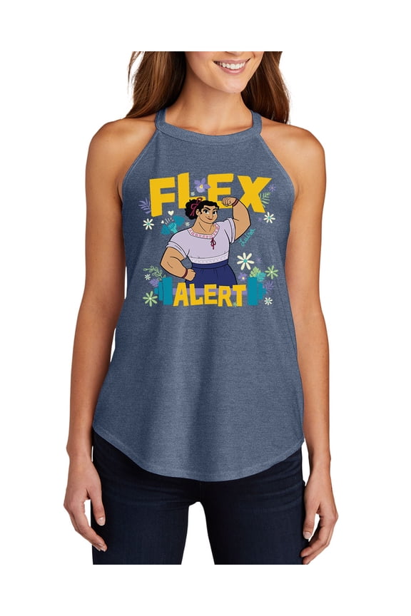 Disney's Encanto - Luisa Flex Alert - Juniors High Neck Tank Top