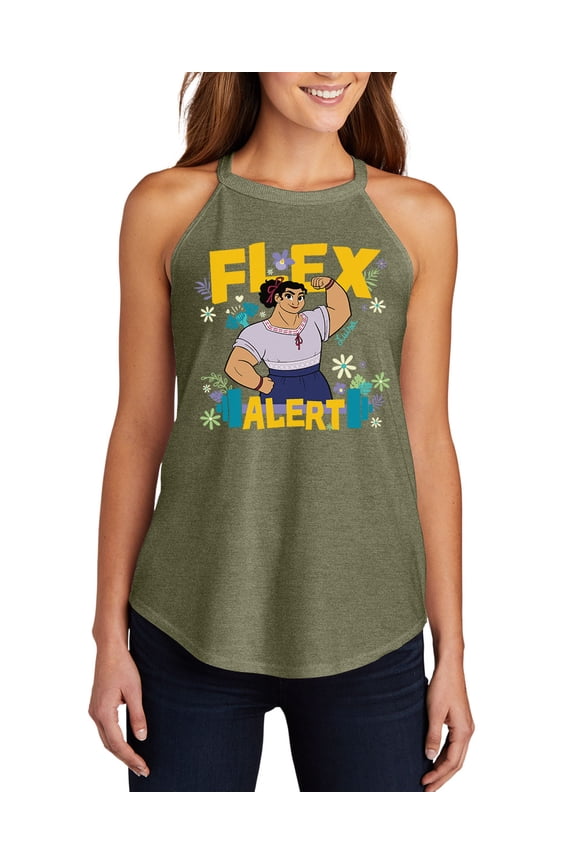 Disney's Encanto - Luisa Flex Alert - Juniors High Neck Tank Top