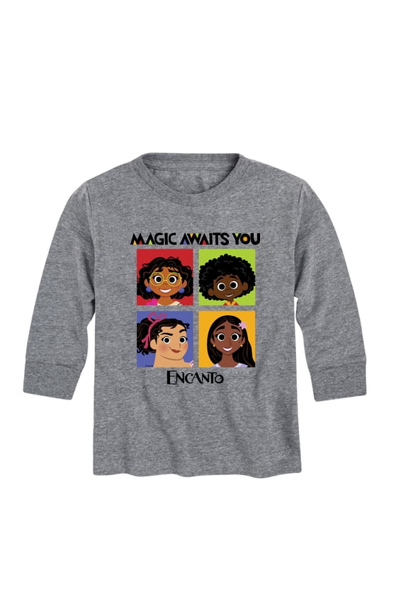 Disney's Encanto - Magic Awaits You Panels - Toddler And Youth Long Sleeve Graphic T-Shirt