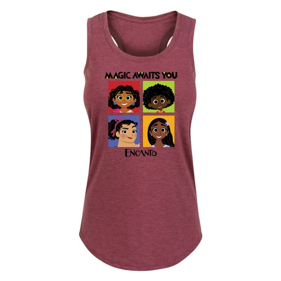 Disney's Encanto - Magic Awaits You Panels - Women's Racerback Tank Top
