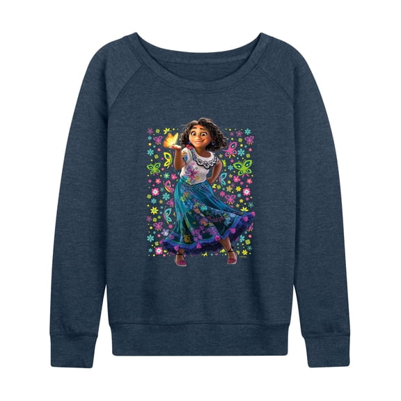 Disney's Encanto - Mirabel Butterflies - Women's Lightweight French Terry Long Sleeve Shirt