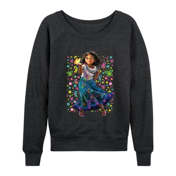 Disney's Encanto - Mirabel Butterflies - Women's Lightweight French Terry Long Sleeve Shirt
