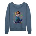 thumbnail image 1 of Disney's Encanto - Mirabel Butterflies - Women's Lightweight French Terry Long Sleeve Shirt, 1 of 5