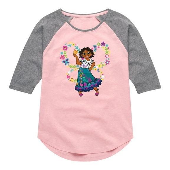 Disney's Encanto - Mirabel Butterfly Wings - Toddler And Youth Girls Raglan Graphic T-Shirt
