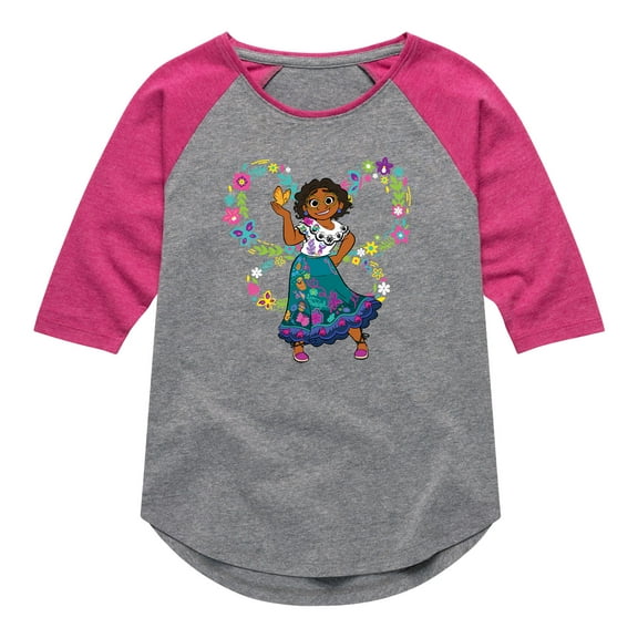 Disney's Encanto - Mirabel Butterfly Wings - Toddler And Youth Girls Raglan Graphic T-Shirt