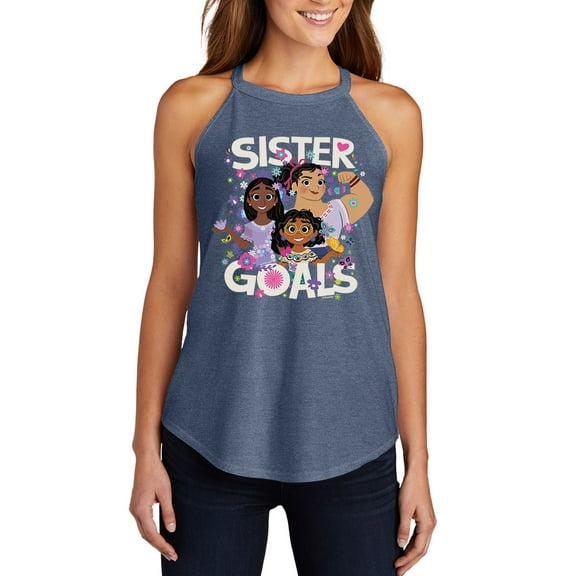Disney's Encanto - Sister Goals - Juniors High Neck Tank Top