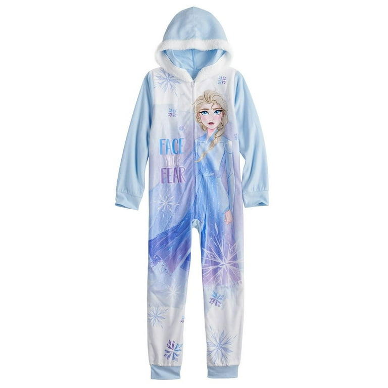 Disney s Frozen 2 Elsa Girls 4 8 Face Your Fear One Piece Footless