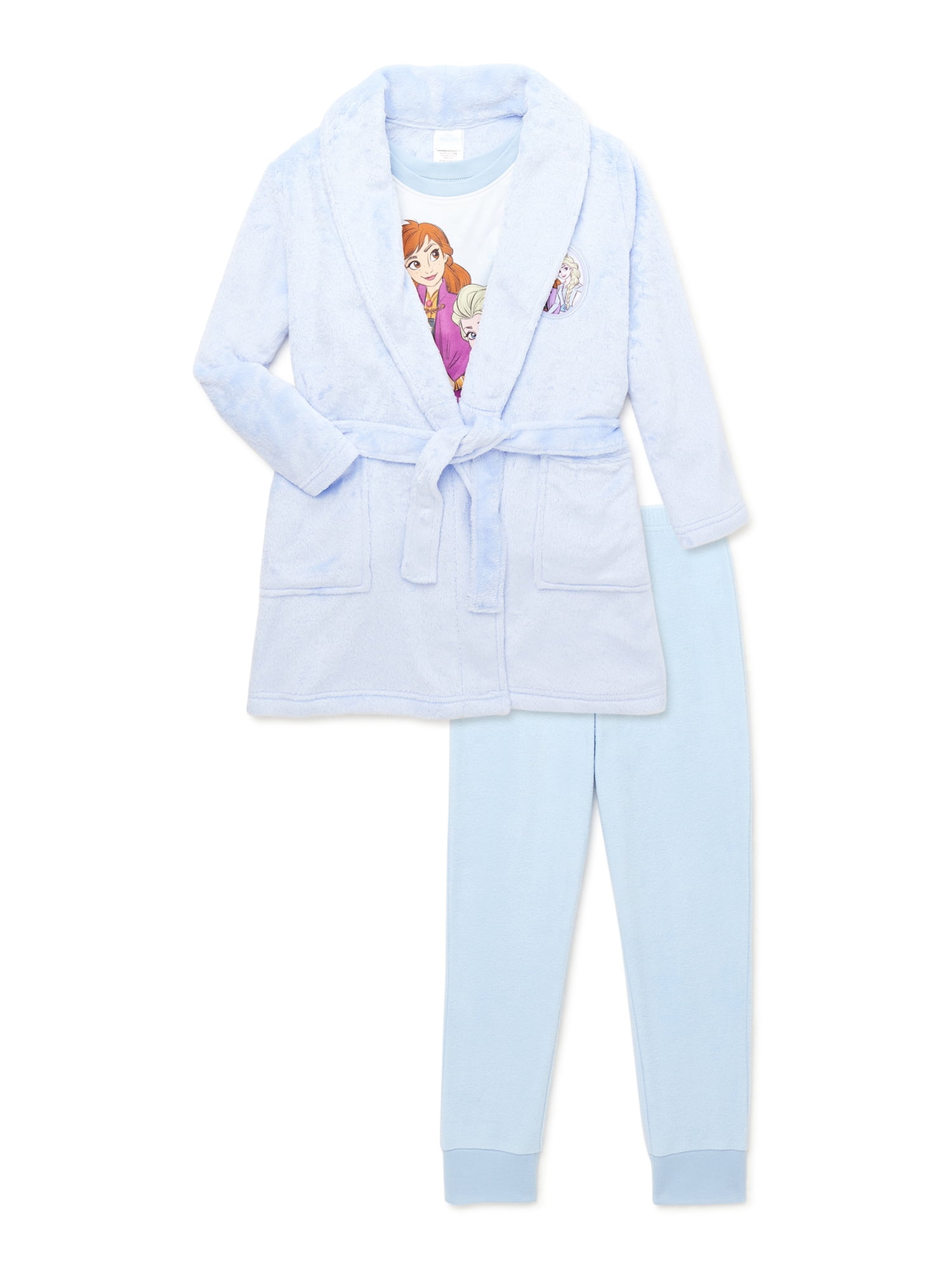 Disney's Frozen 2 Girls Pajama and Robe Set, 3-Piece, Sizes 4-12