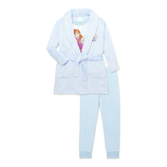 Disney's Frozen 2 Girls Pajama and Robe Set, 3-Piece, Sizes 4-12