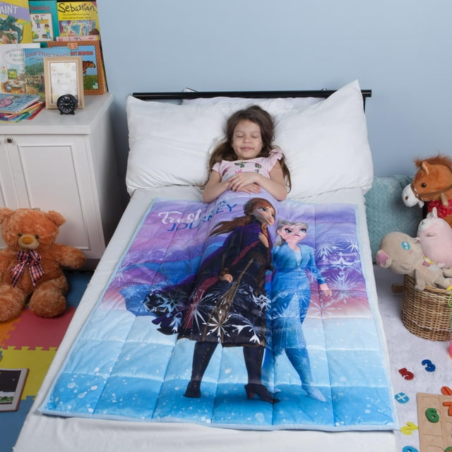 Disney's Frozen 2 Kids Weighted Blanket, 4.5lb, 36 x 48, Purple and Blue