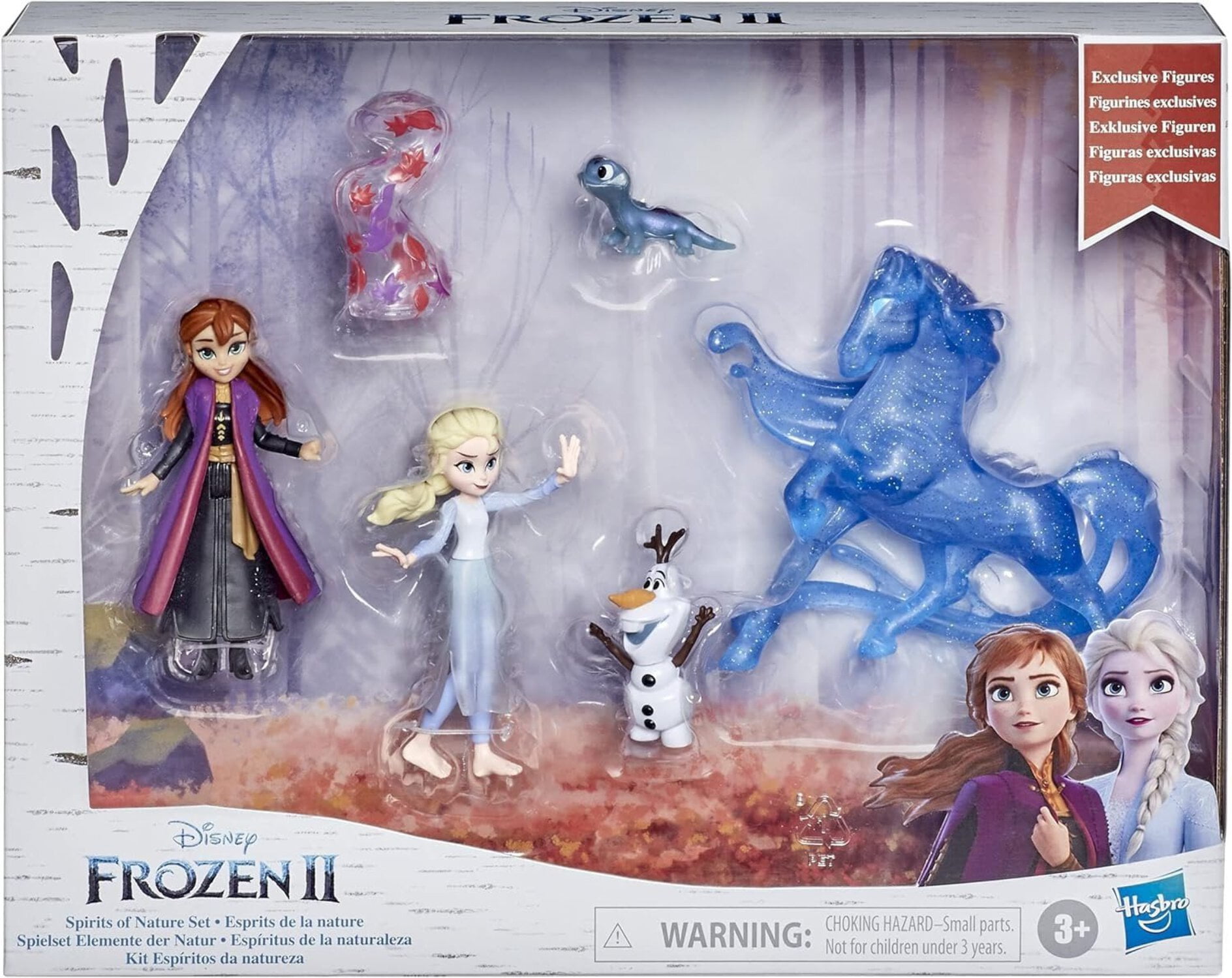 Disney's Frozen 2 Spirits of Nature Set, Includes 5 Dolls, 2 Capes