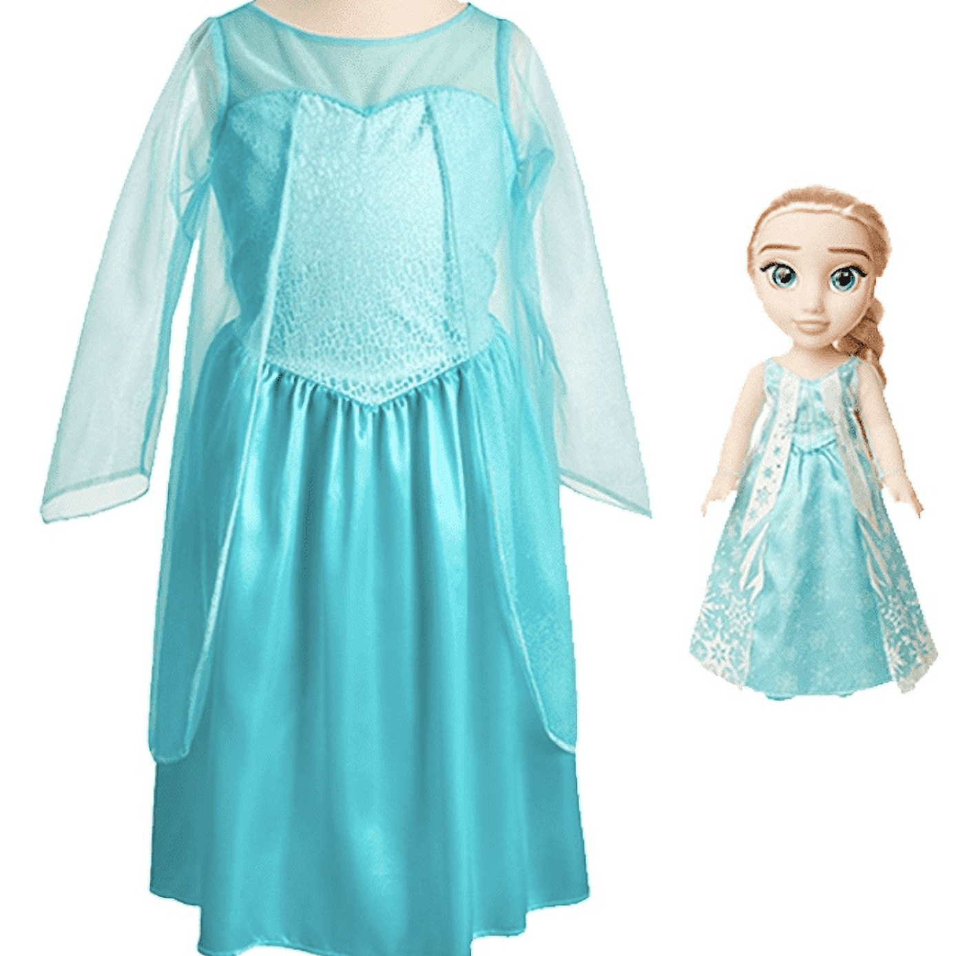 Disneys Frozen Elsa 14 inch Toddler Doll with Dress up Outfit Female Child 3 to 6 Years  (图1)