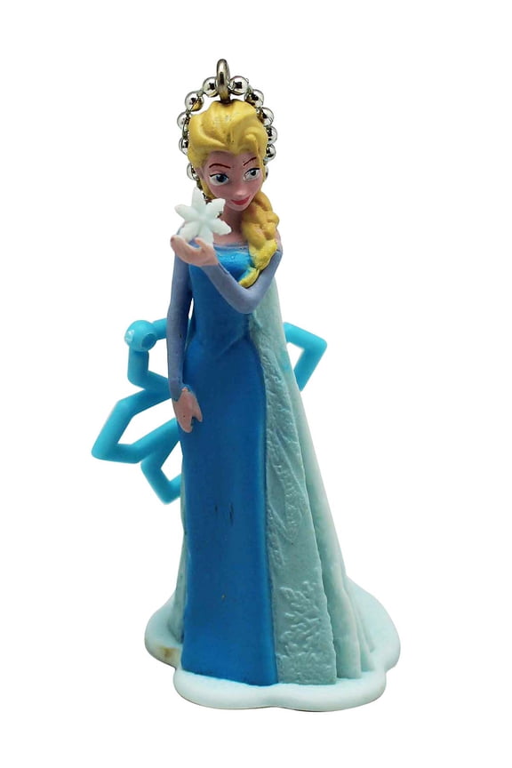 's Frozen Elsa Contrasting Shades of Blue Dress Keychain